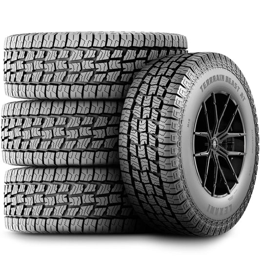 4 Tires Lexani Terrain Beast AT LT 285/70R17 Load E 10 Ply A/T All Terrain